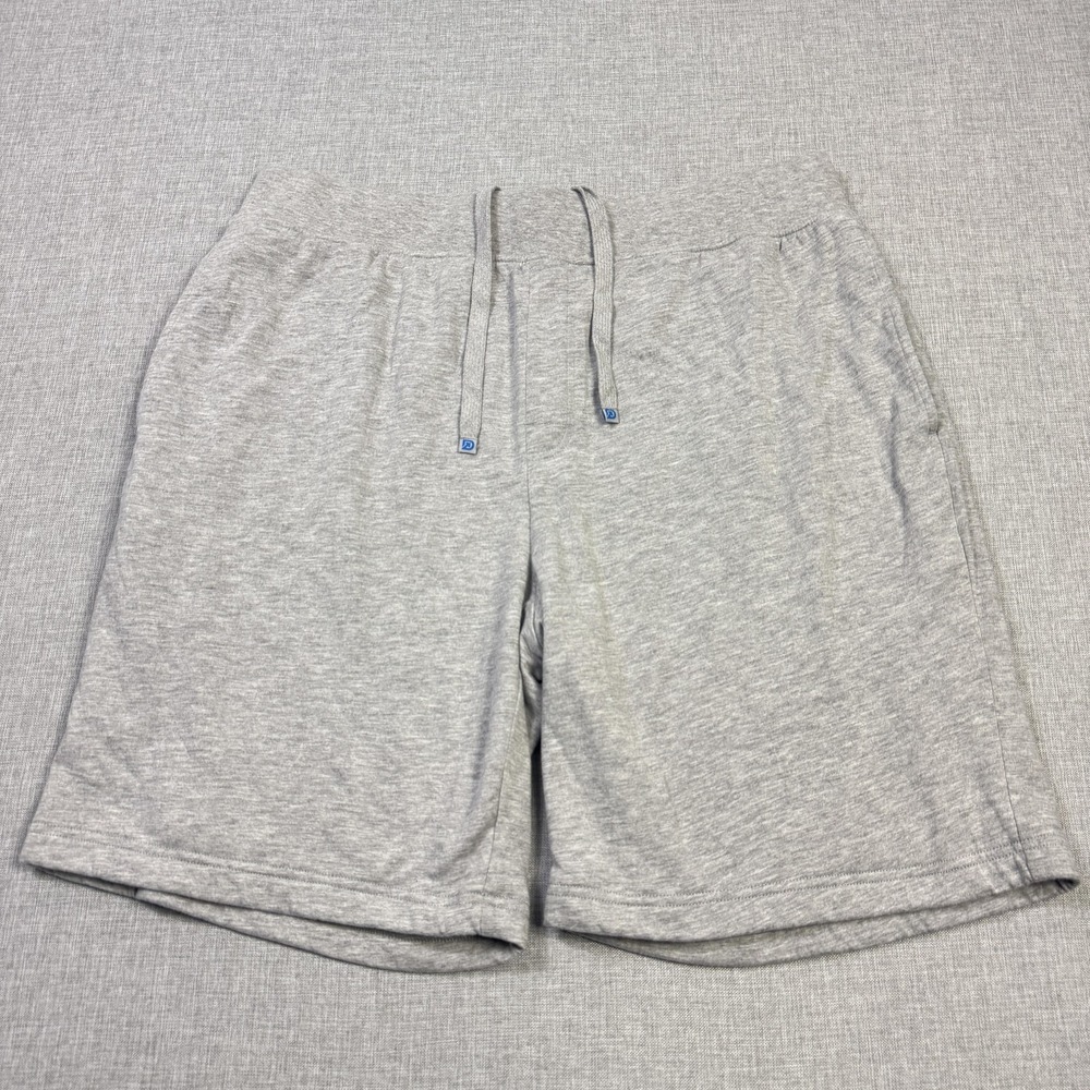 Dude Robe Shorts Mens XL Gray Sweat Cotton Polyester Drawstring 8 Inseam